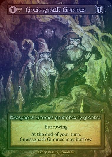 【FOIL】[Earth] Gneissgnath Gnomes [beta-Exceptional]